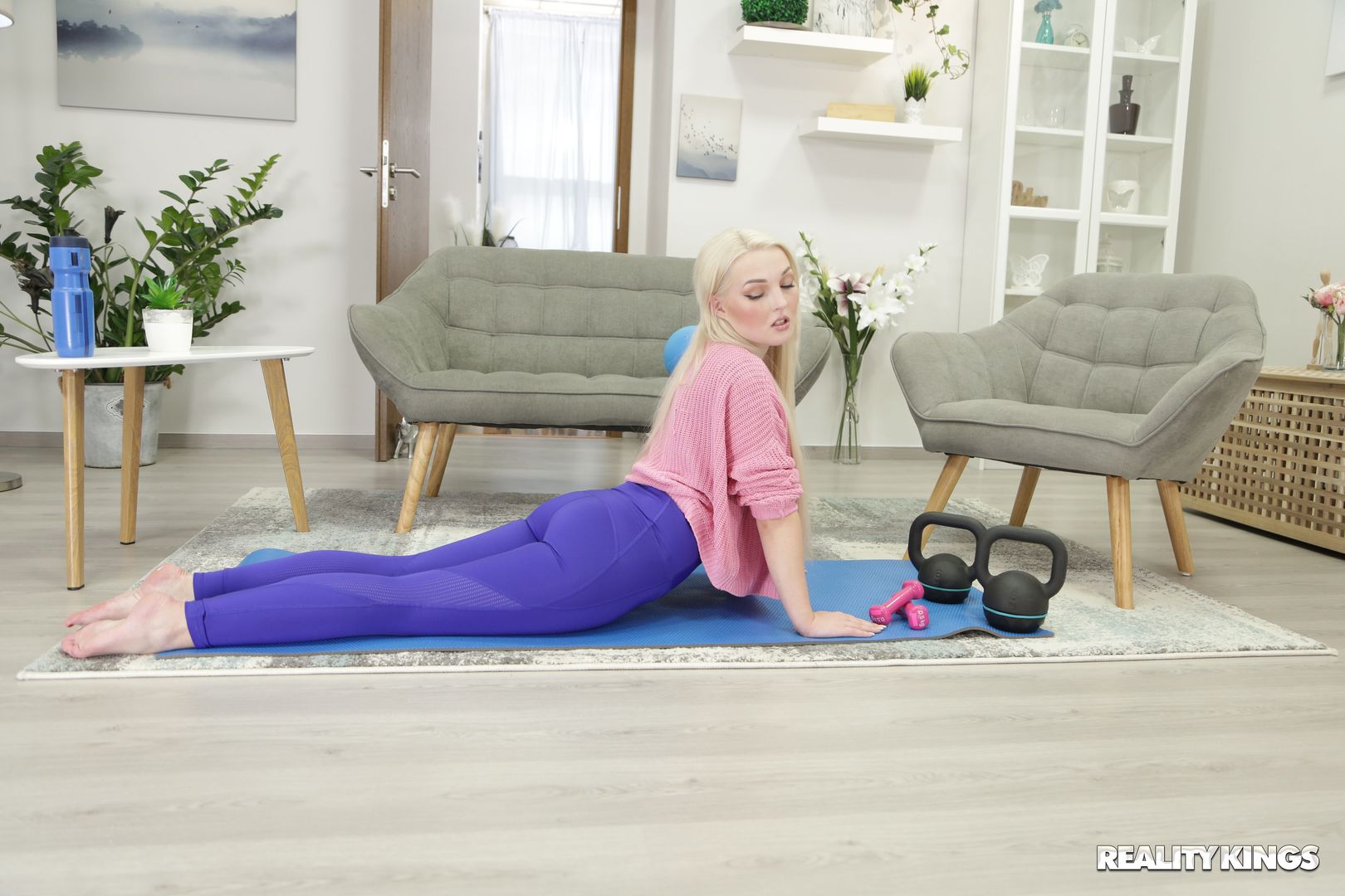 Turning Up The Heat For Her Workout