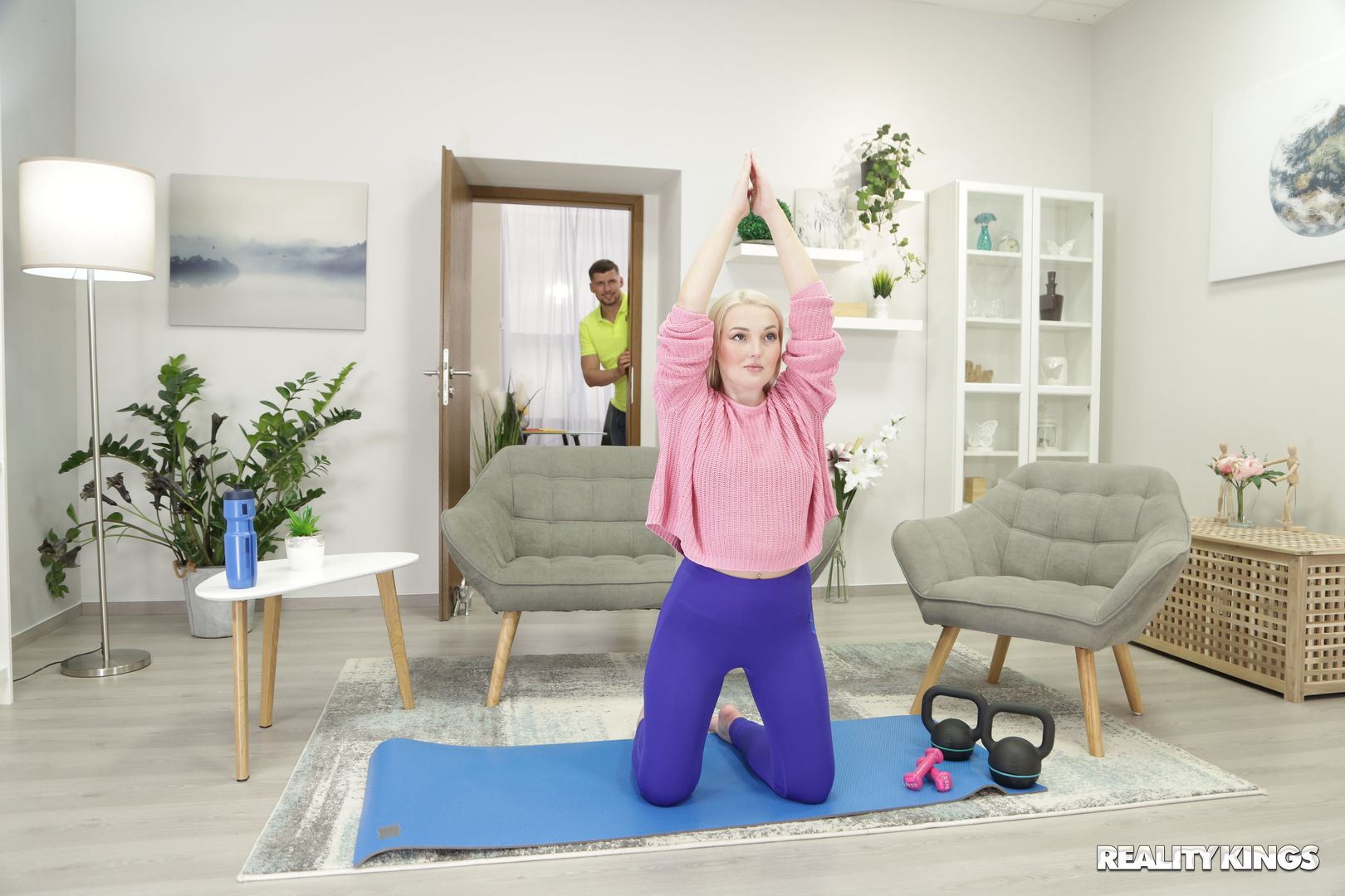 Turning Up The Heat For Her Workout