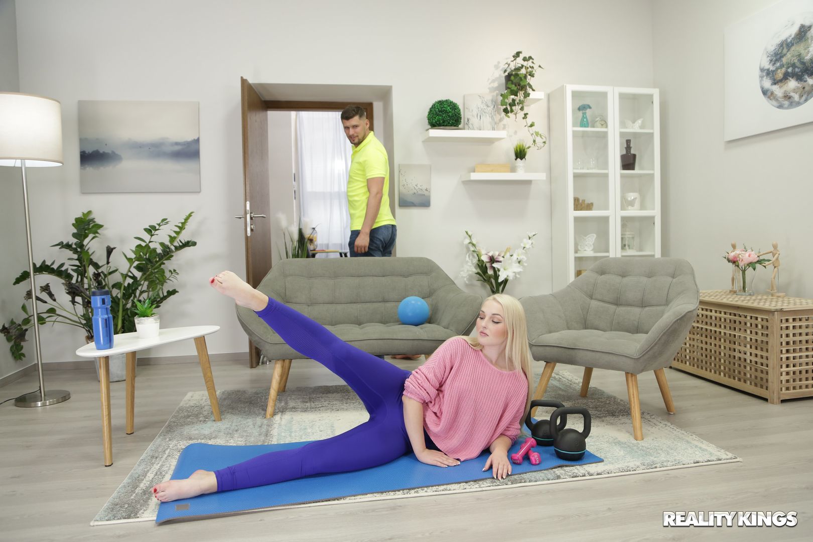 Turning Up The Heat For Her Workout