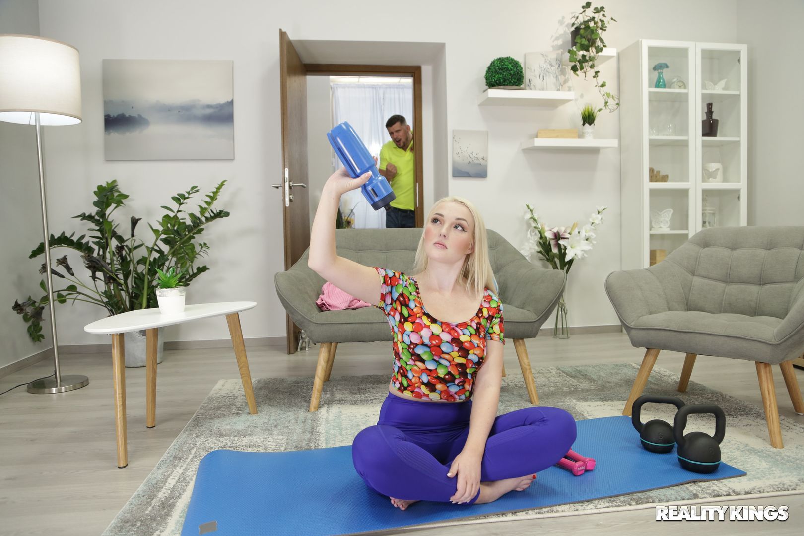 Turning Up The Heat For Her Workout