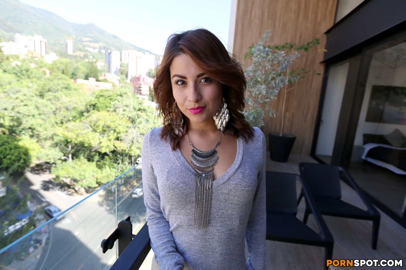 Colombian Babe Lives Out Her Fantasy