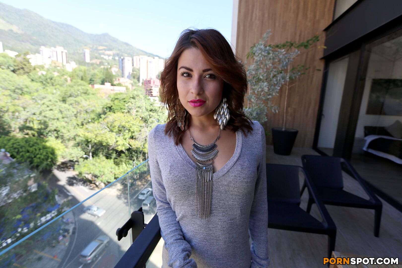 Colombian Babe Lives Out Her Fantasy