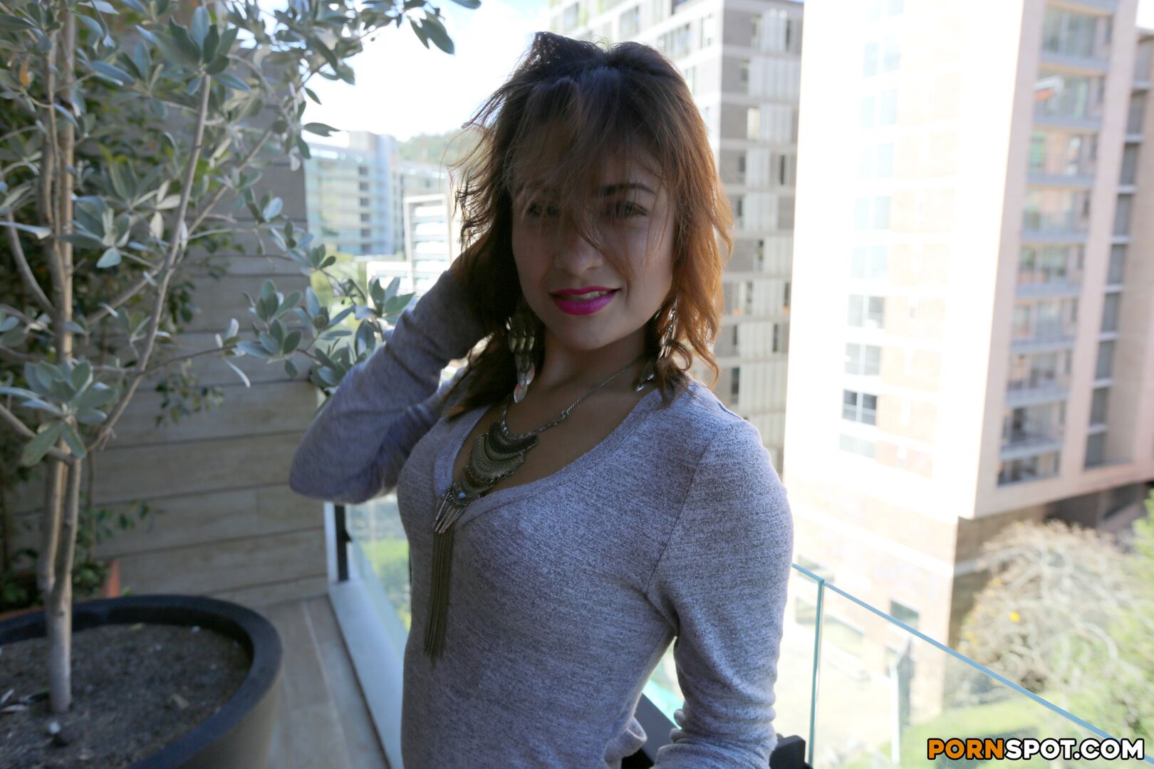 Colombian Babe Lives Out Her Fantasy