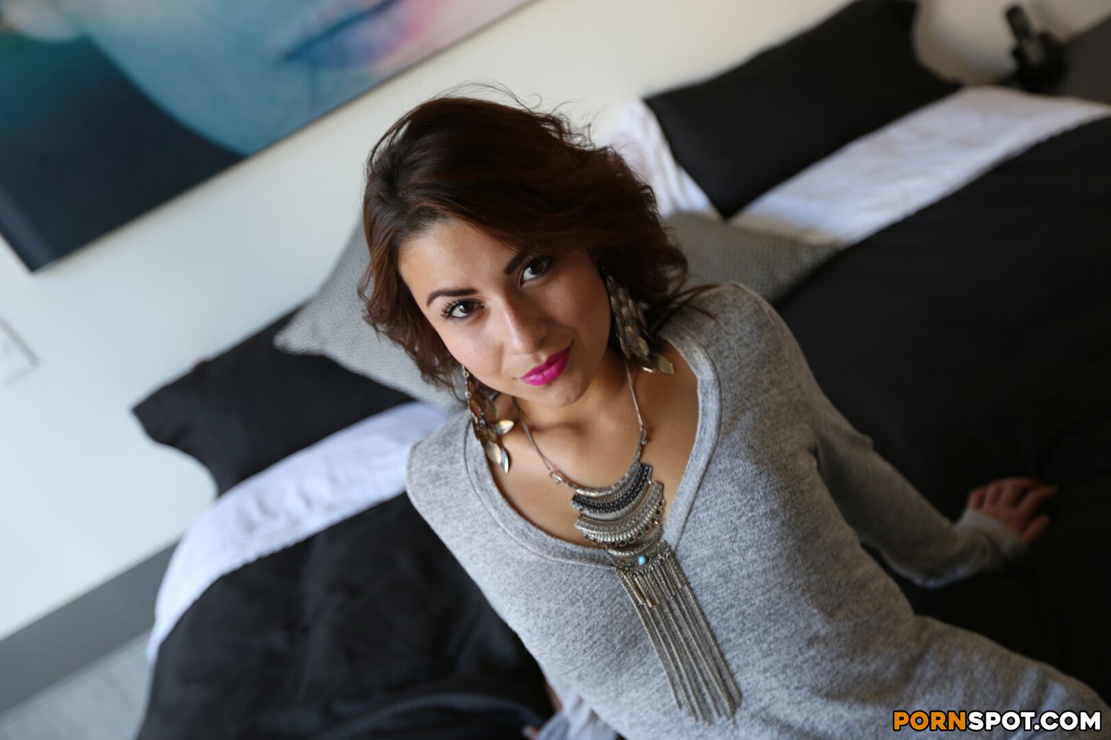 Colombian Babe Lives Out Her Fantasy