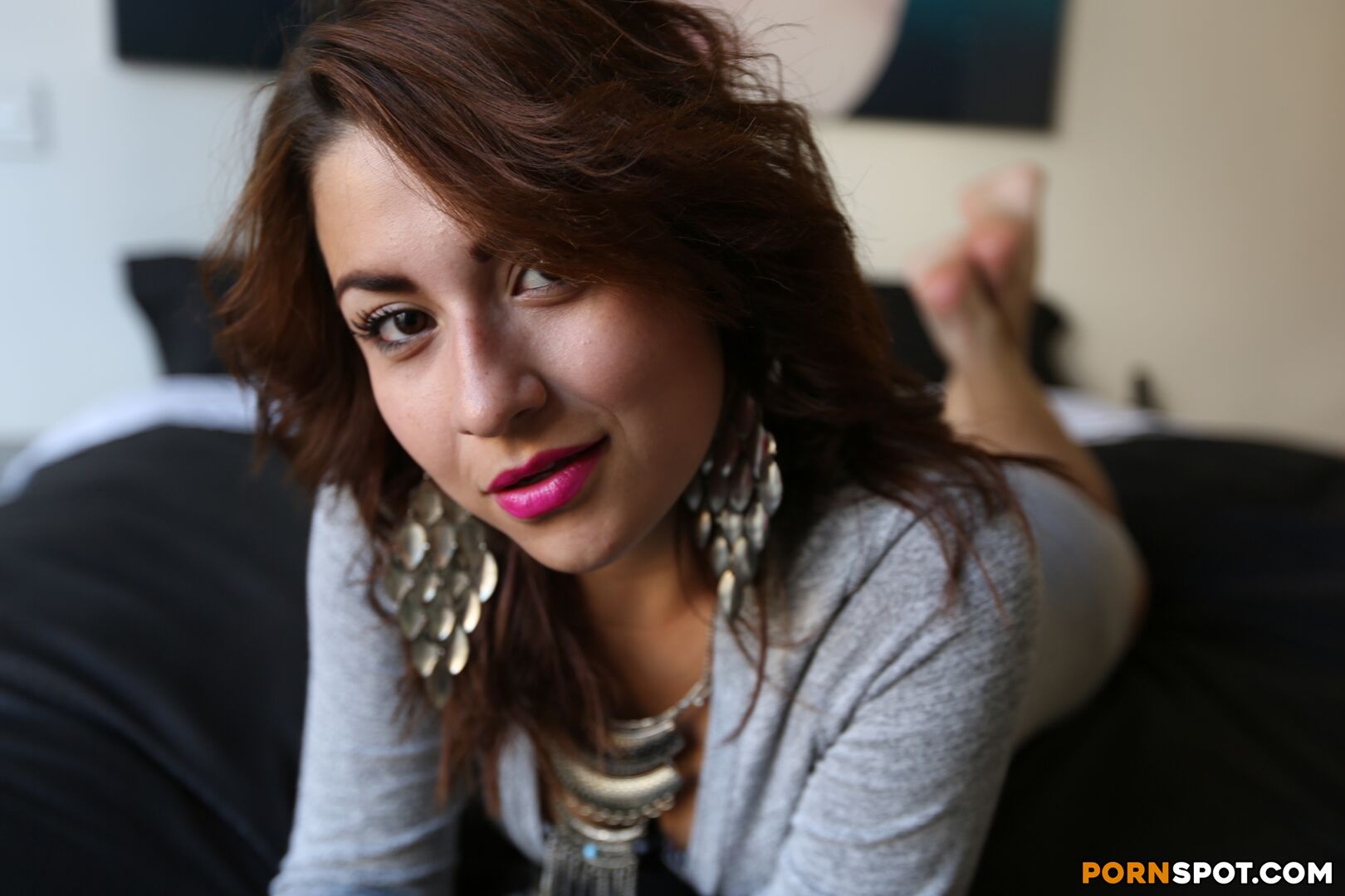 Colombian Babe Lives Out Her Fantasy