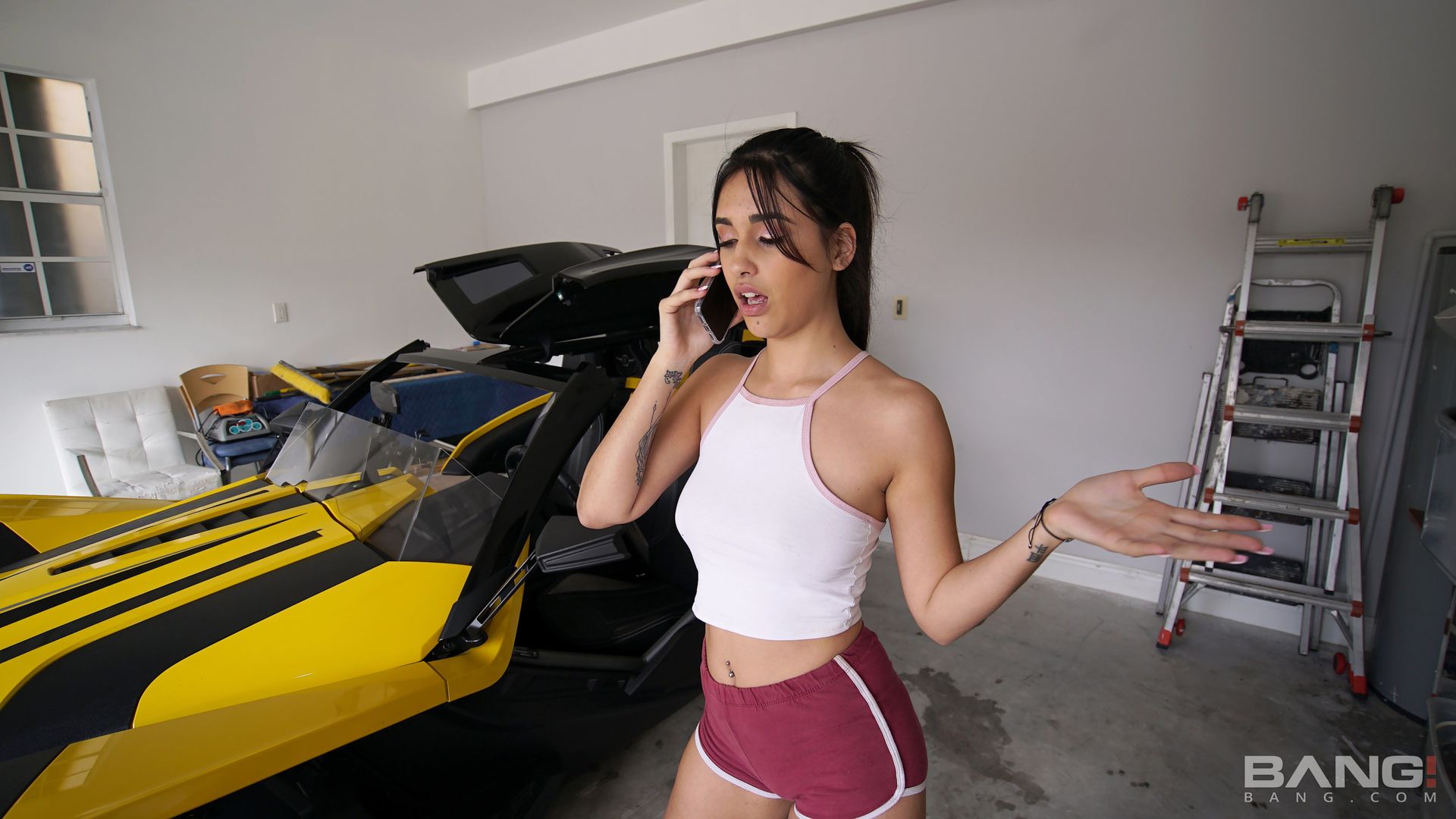 Penelope Fucks The Mechanic For Some Side Cash