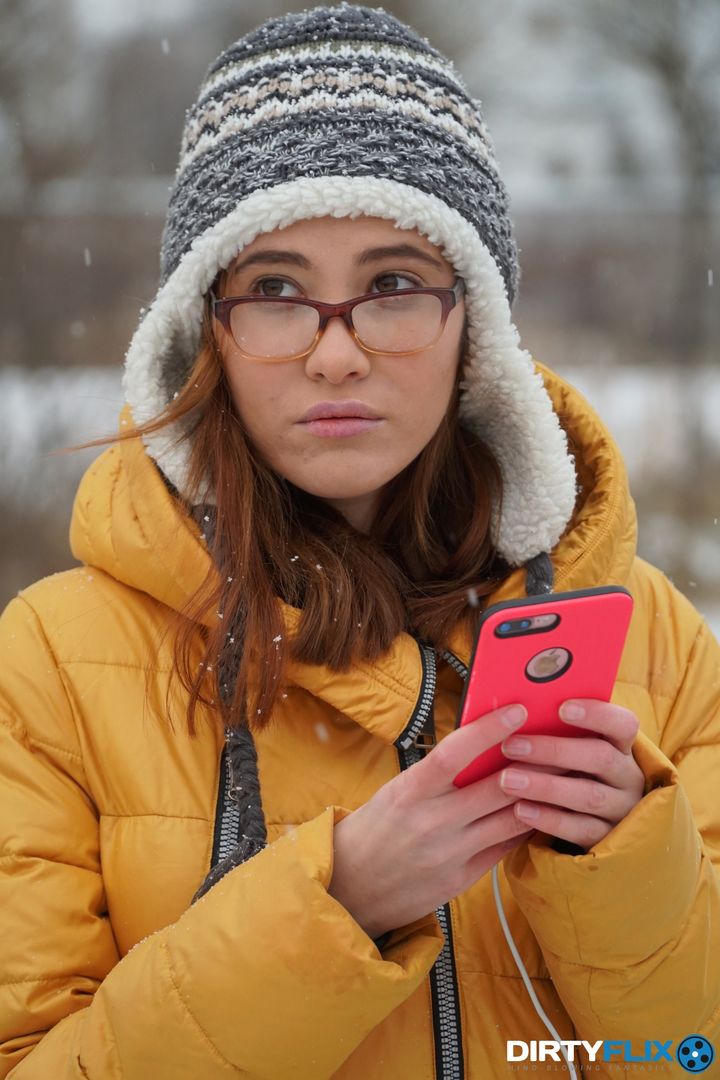 Nerdy teen fuck and facial