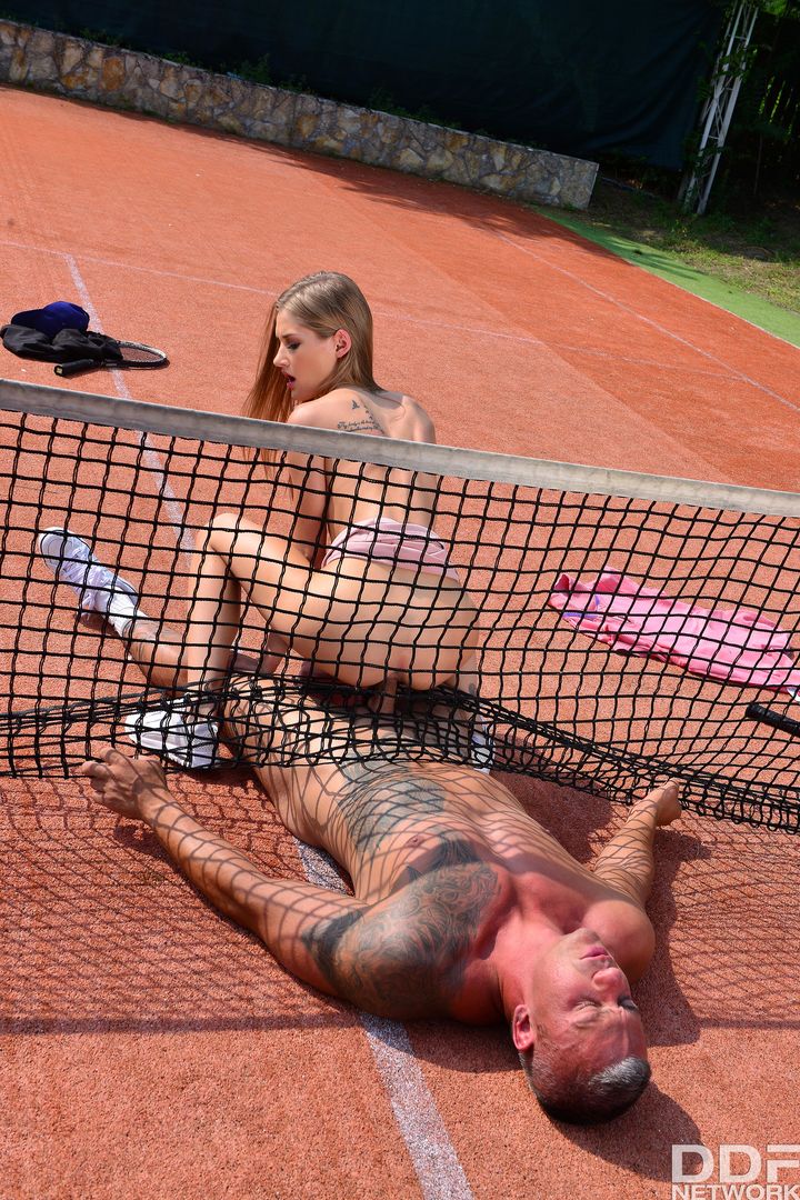 Tennis Trainer Bangs Her Pussy