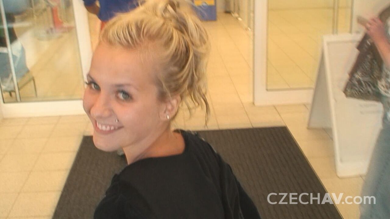 Petite blonde gets banged