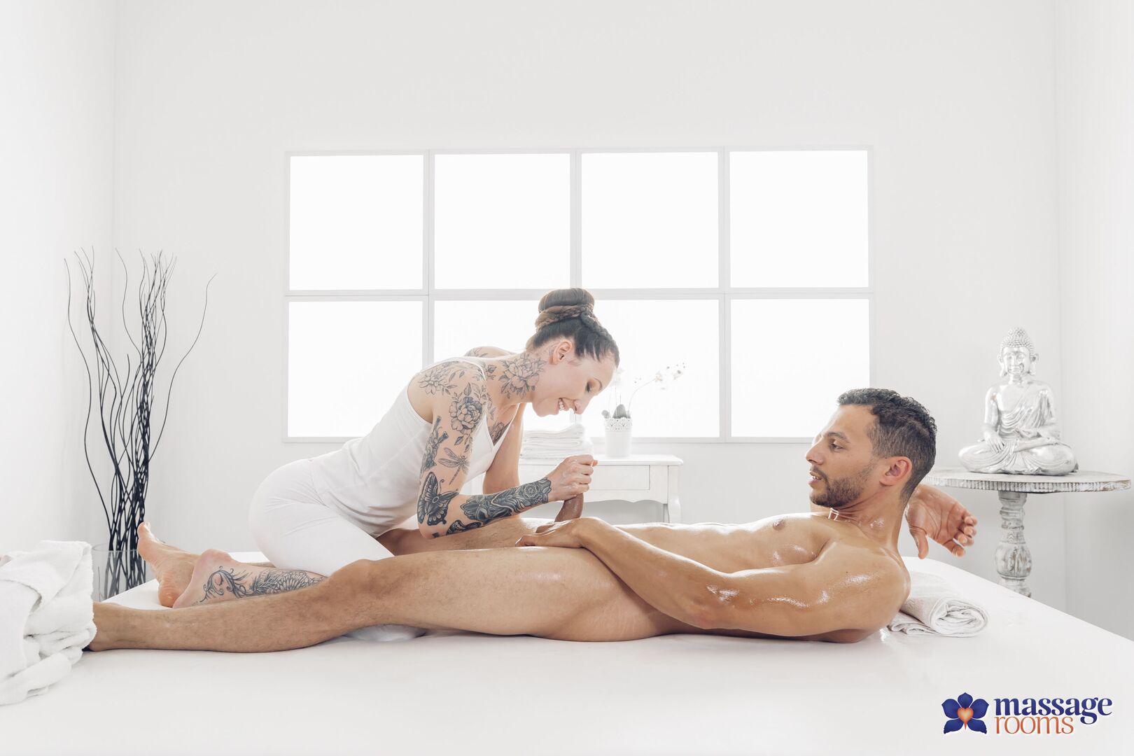 Tattooed Dutch girl loves to please