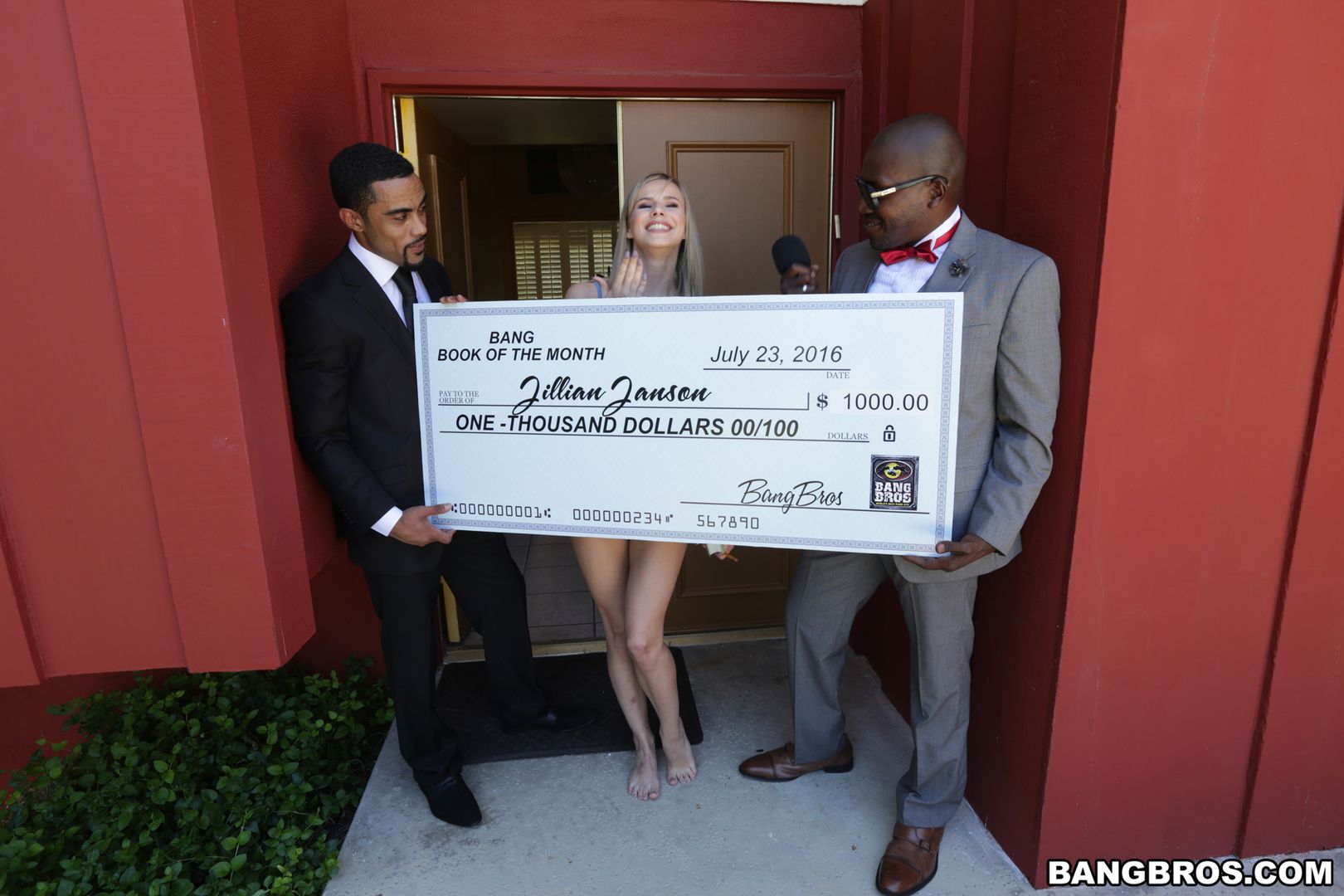 Jillian Janson wins two black cocks