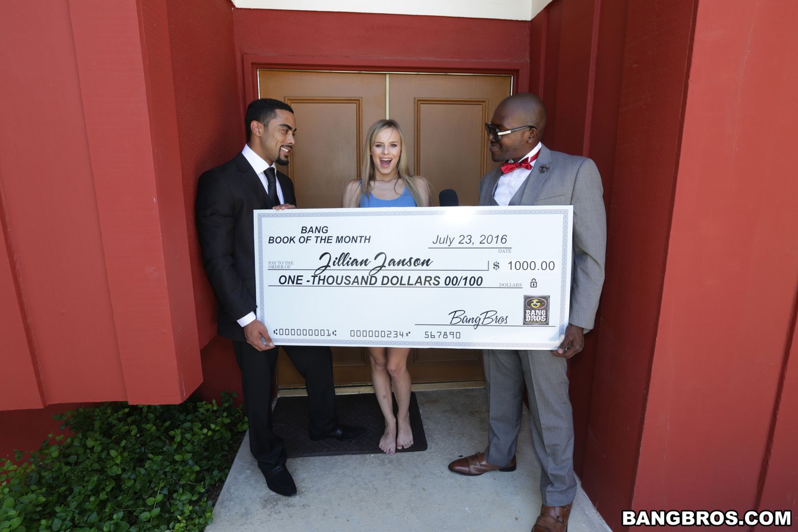 Jillian Janson wins two black cocks