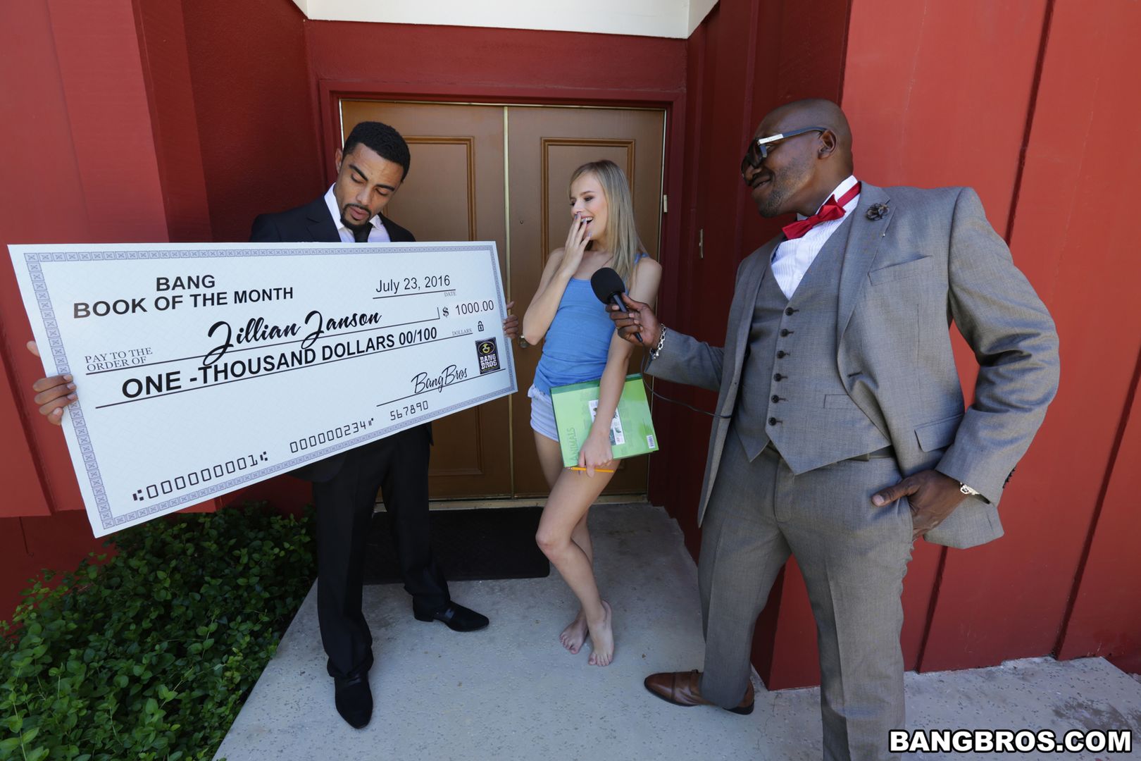 Jillian Janson wins two black cocks