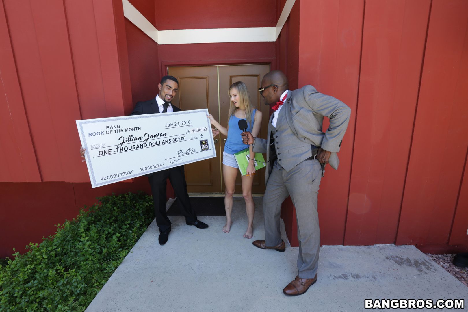 Jillian Janson wins two black cocks