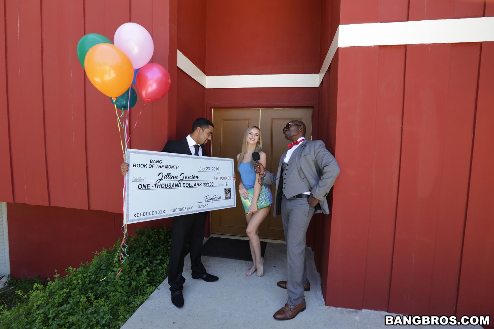 Jillian Janson wins two black cocks