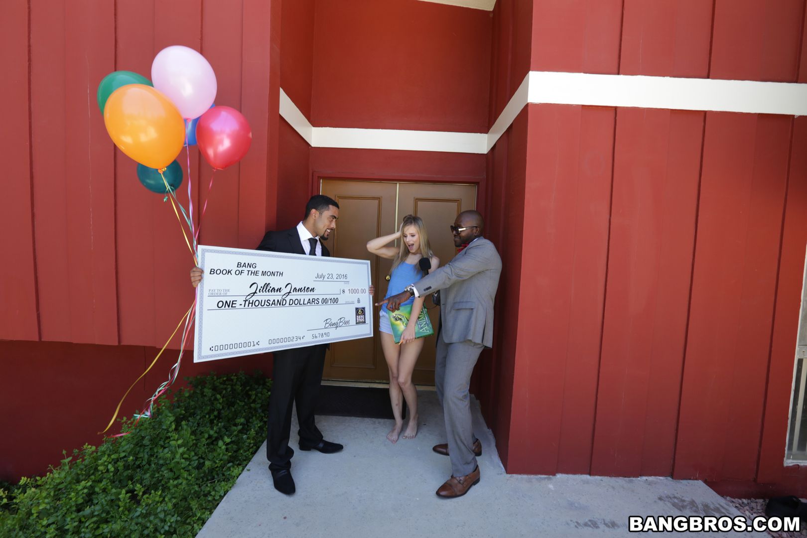 Jillian Janson wins two black cocks