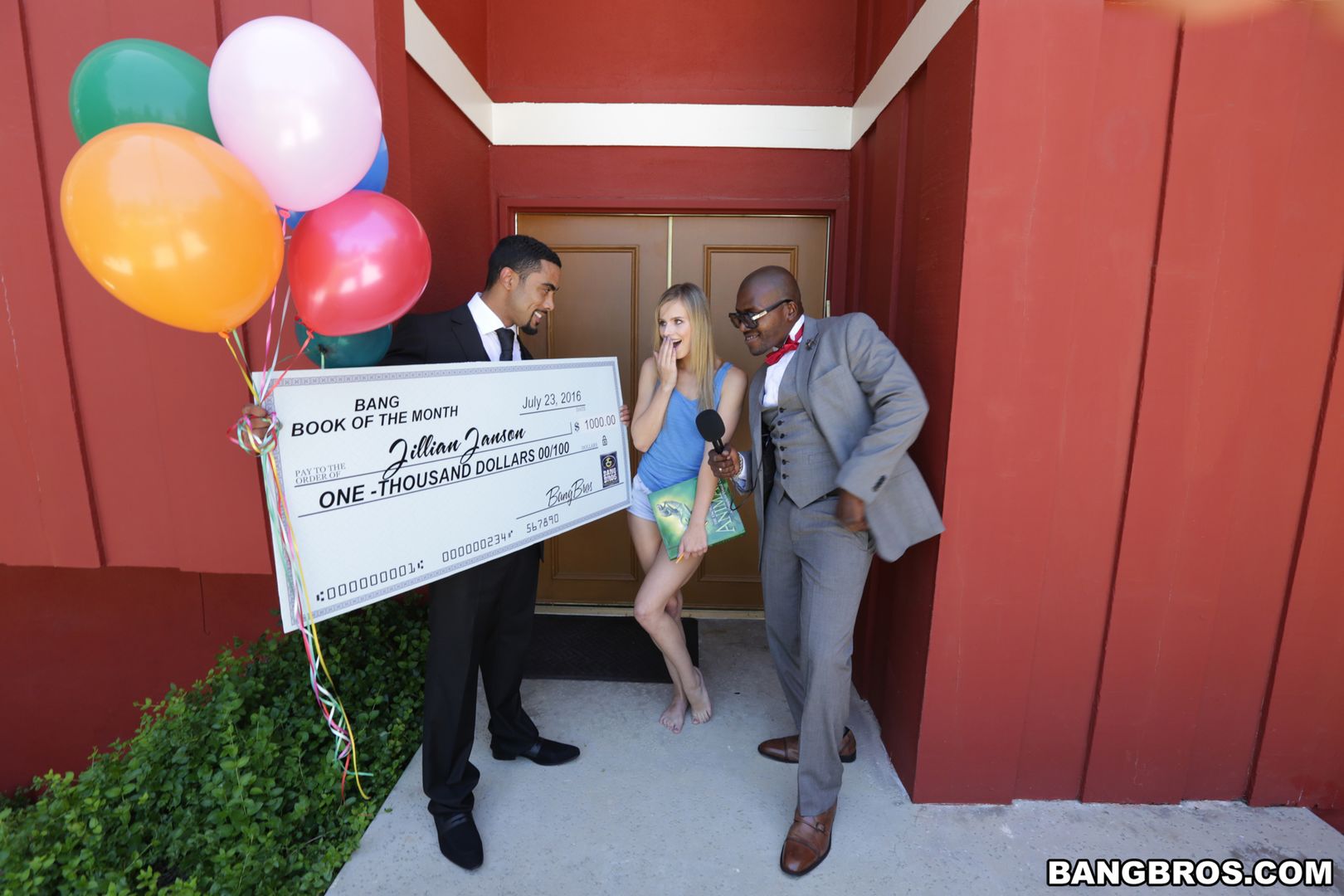Jillian Janson wins two black cocks