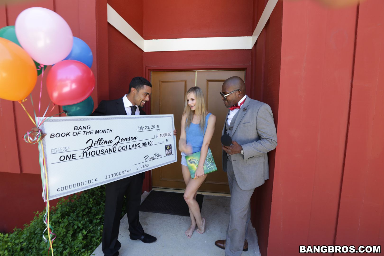 Jillian Janson wins two black cocks