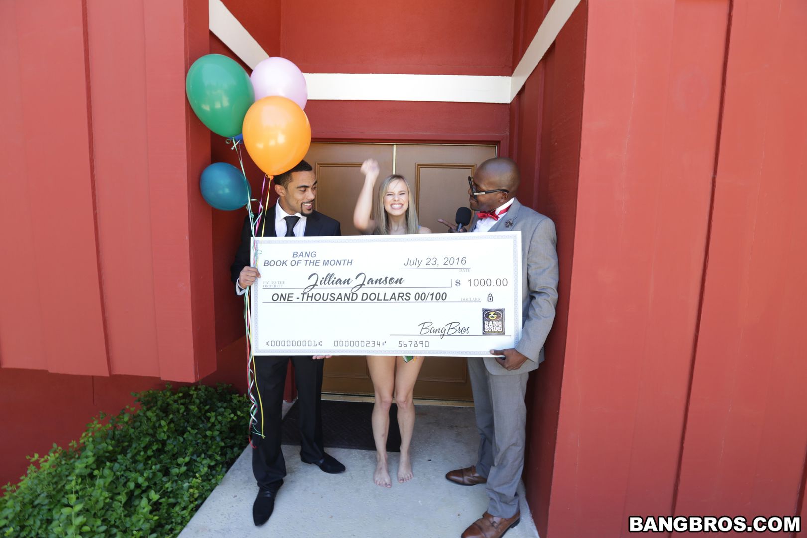 Jillian Janson wins two black cocks