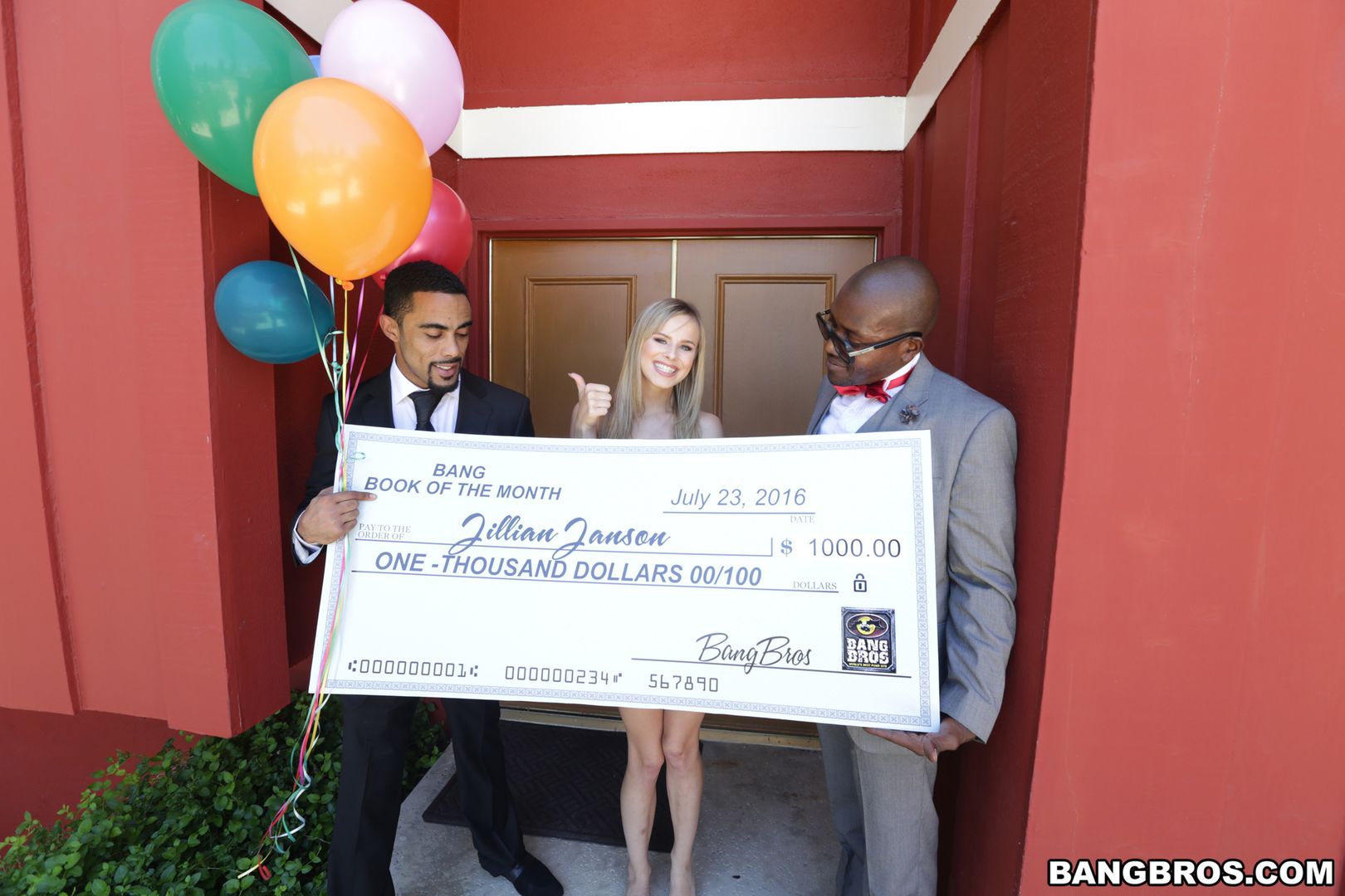 Jillian Janson wins two black cocks