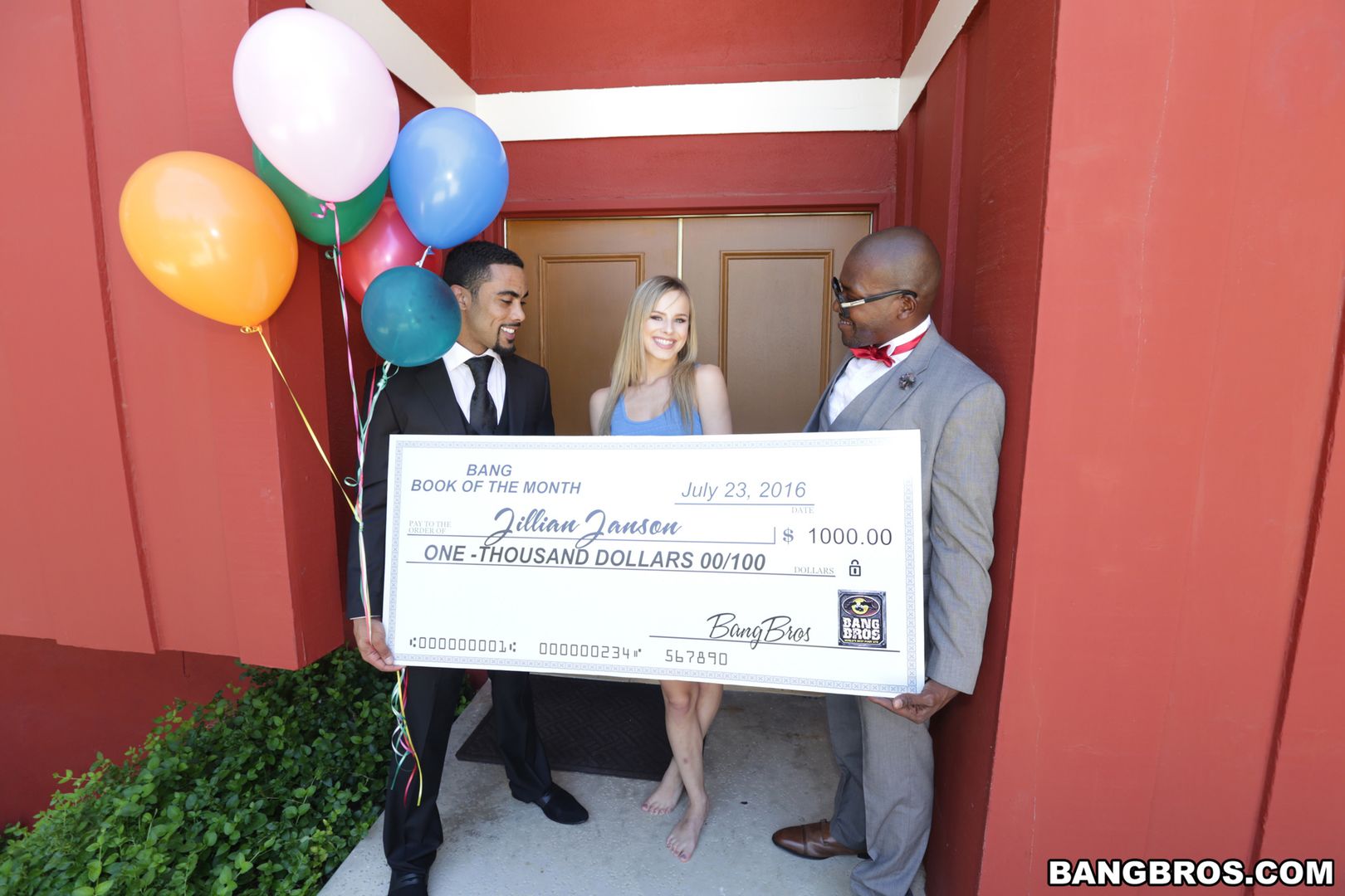 Jillian Janson wins two black cocks