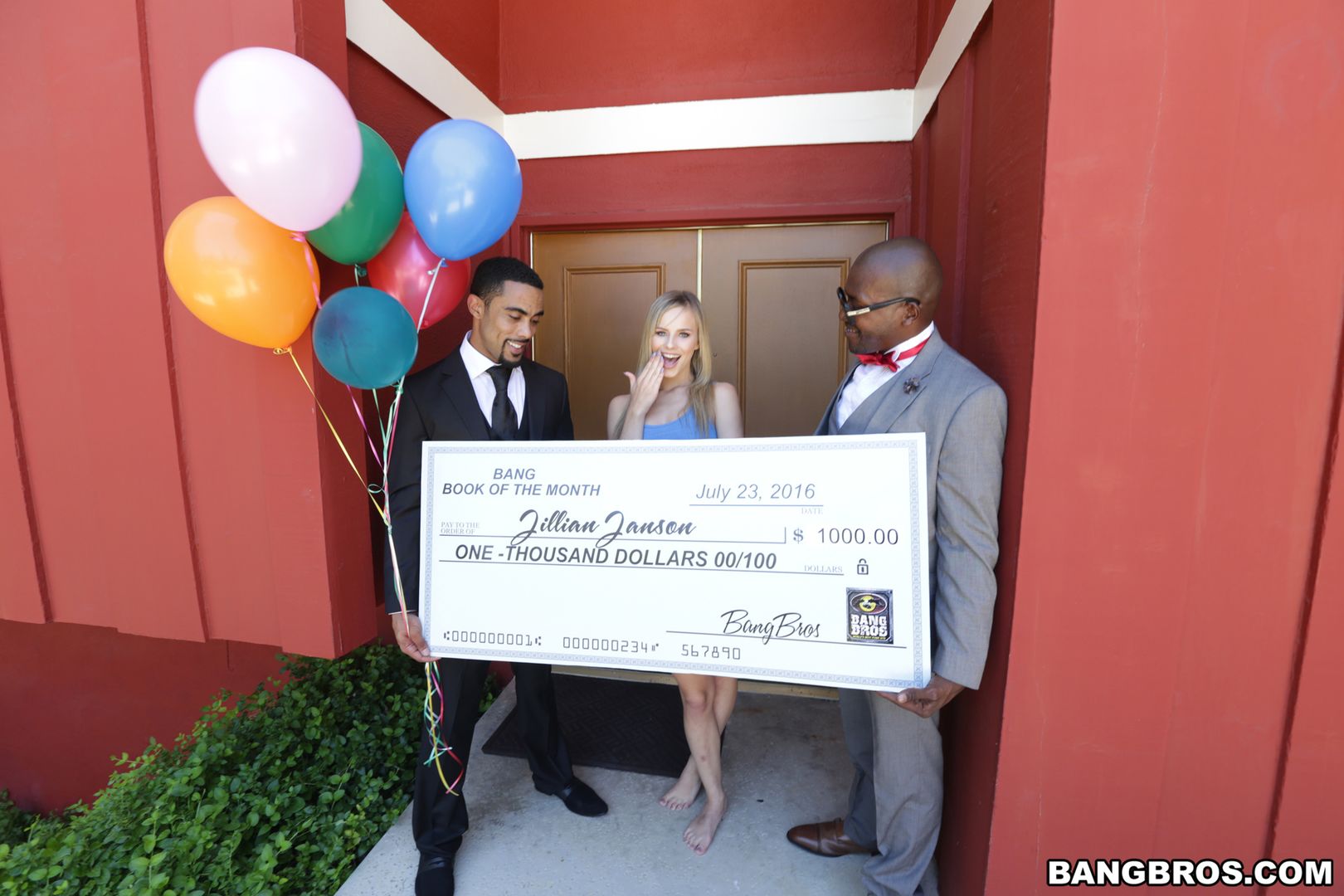Jillian Janson wins two black cocks