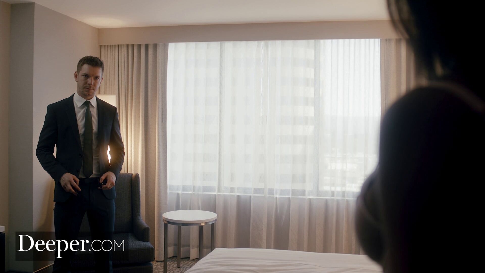 Husband On The Phone With His Wife While Cheating With Nia Nacci