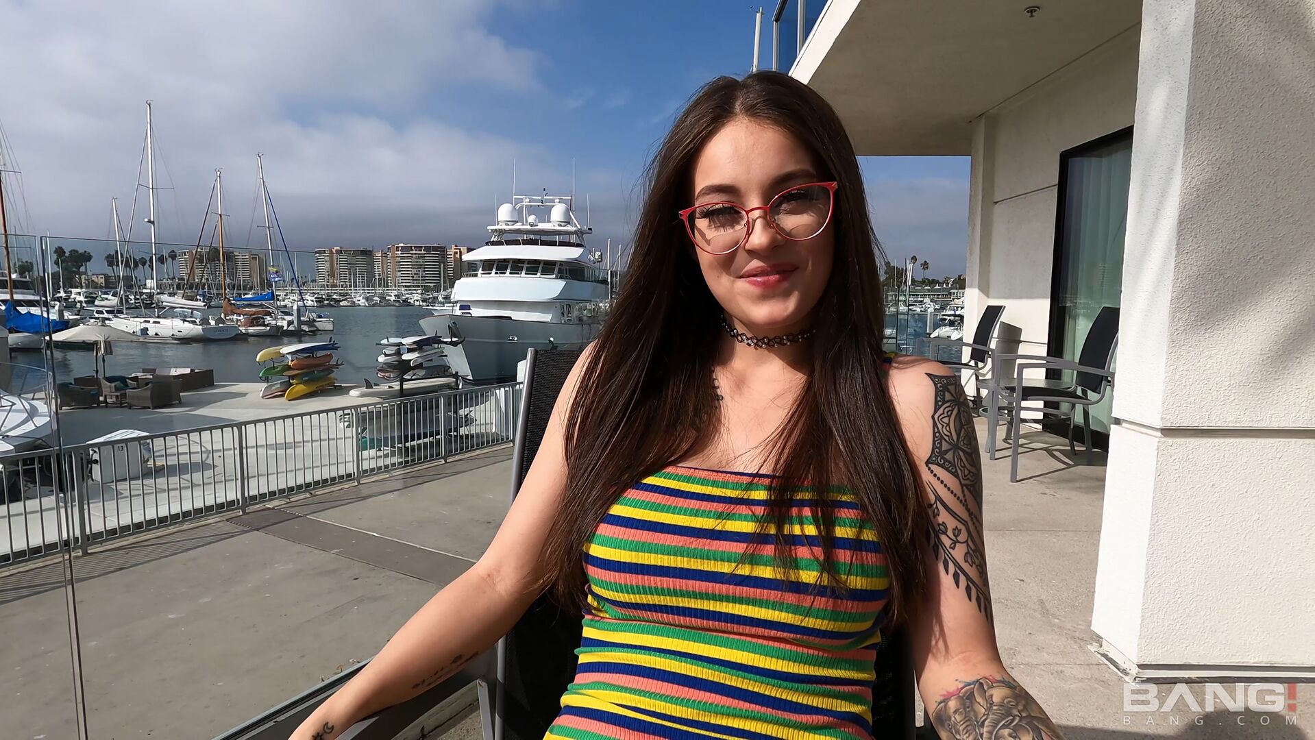 Maddy May Exposes Her Perfect Clit In Public
