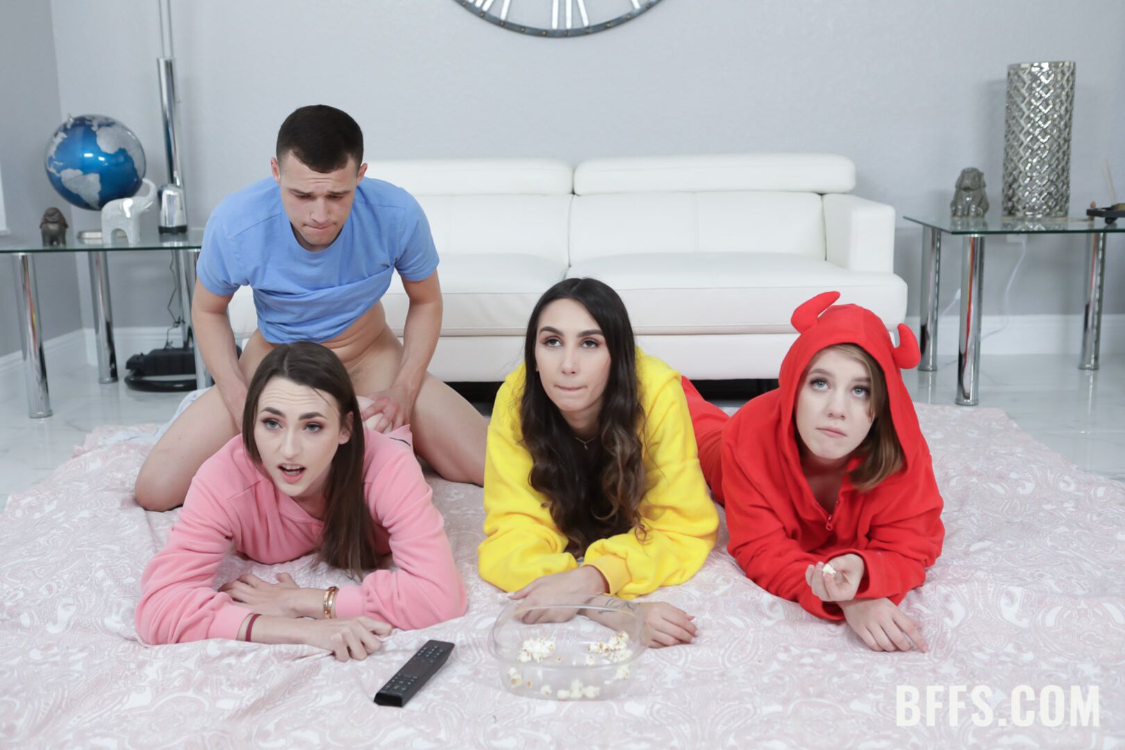 Stepbrother Crashes Slumber Party