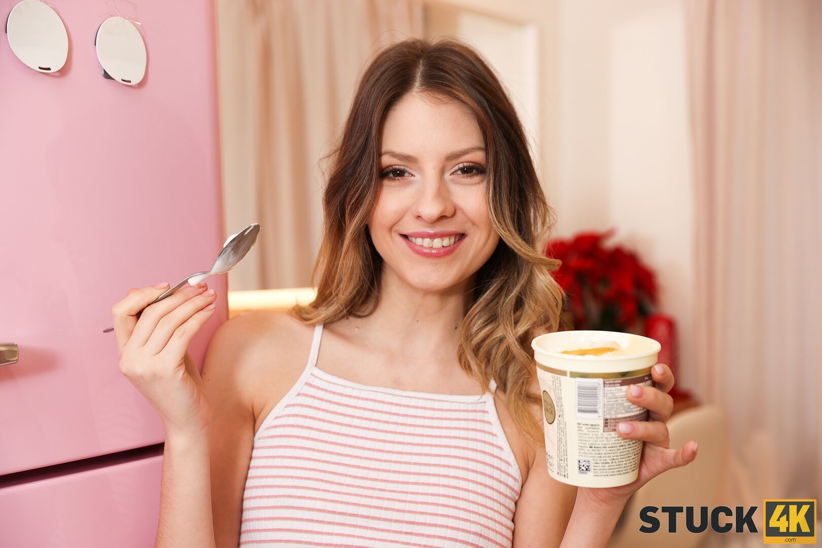 Don’t rummage through the fridge or you’ll get stuck!