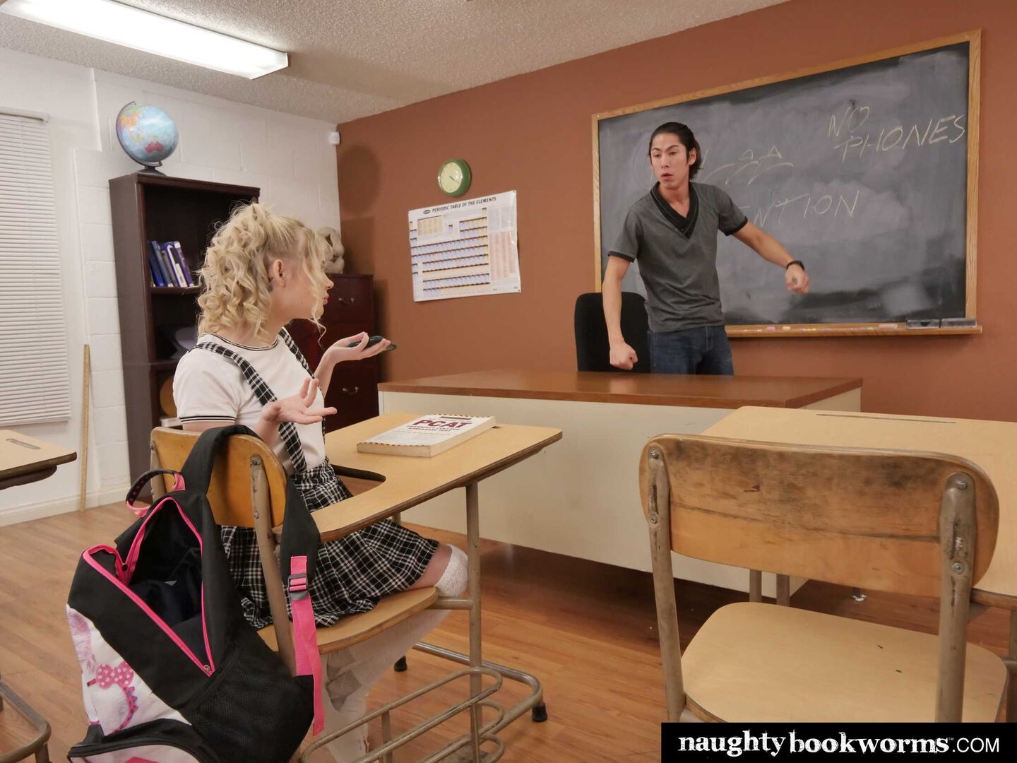 Coco Lovelock feels naughty and fucks her Professor in detention