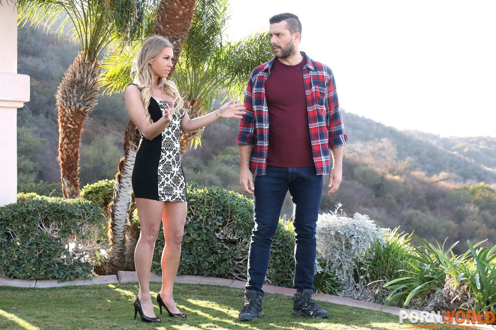 Slender Blonde Slut Katie Morgan Gets Serviced by Her Randy Gardener GP1726