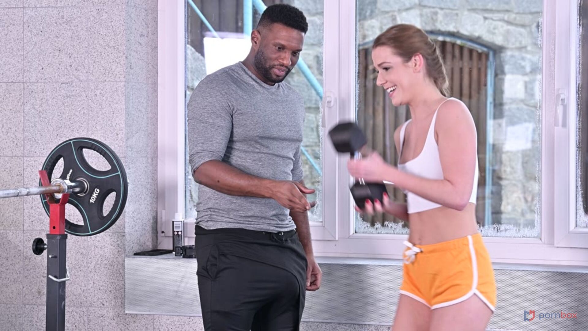 Svelte Blonde Alexis Crystal Gets Broken In by Her First BBC at the Gym GP1734