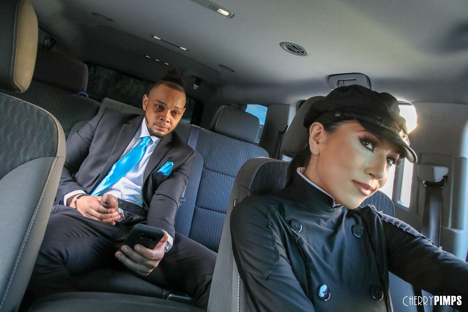 Chauffeuring All Over That Big Black Cock
