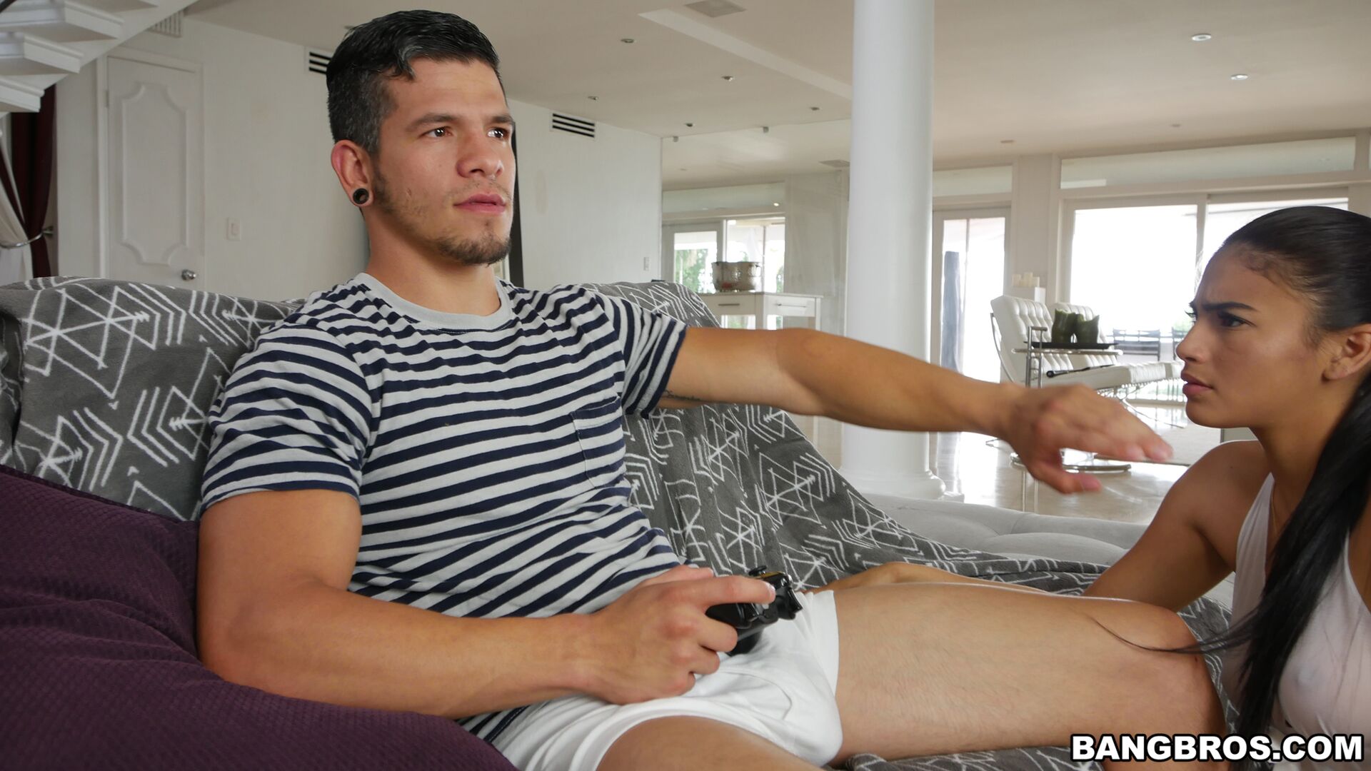 Michelle Martinez Plays With His Joystick