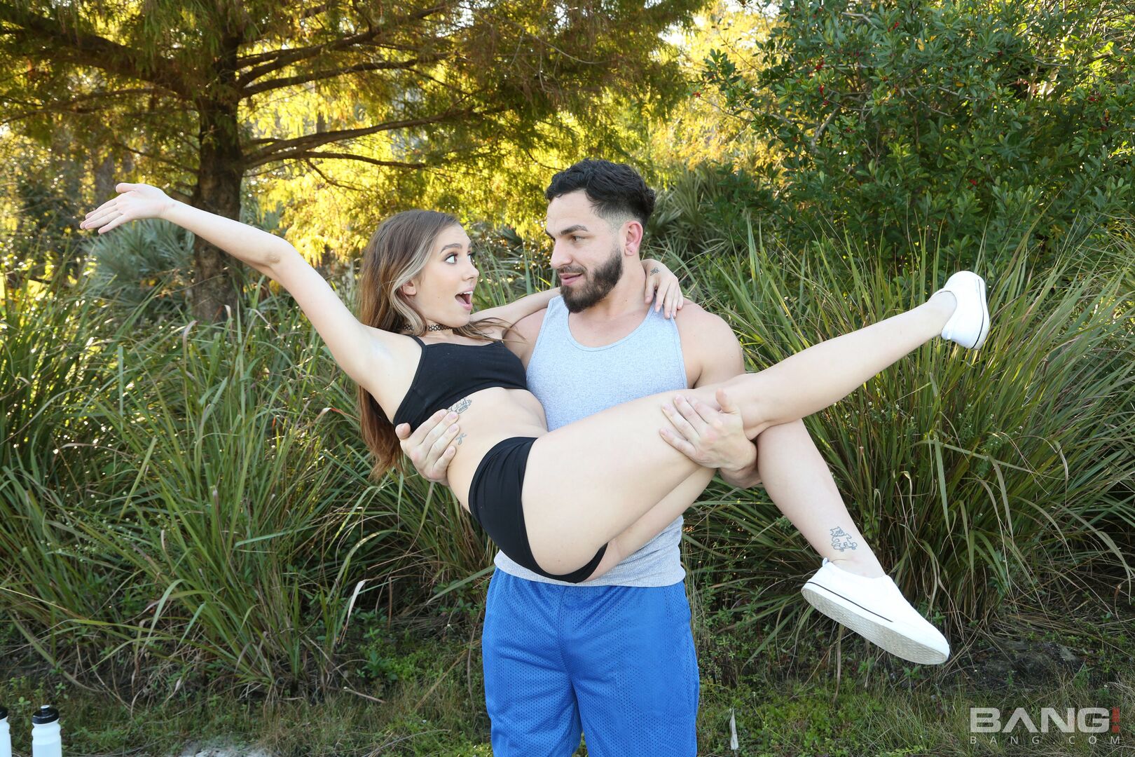 Bailey Base Gets Help Stretching Out Into The Splits
