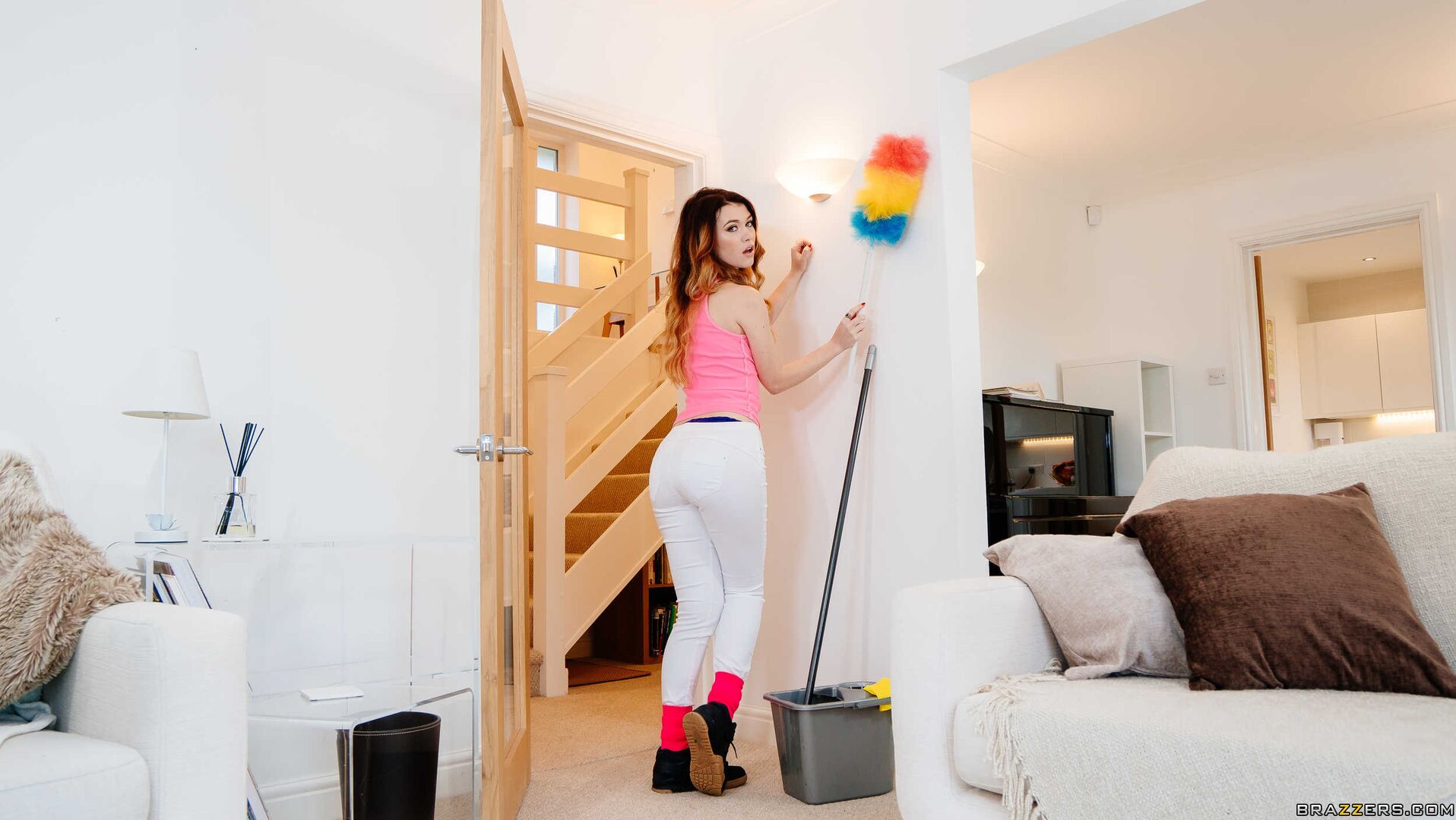 Misha Cross Cums Clean