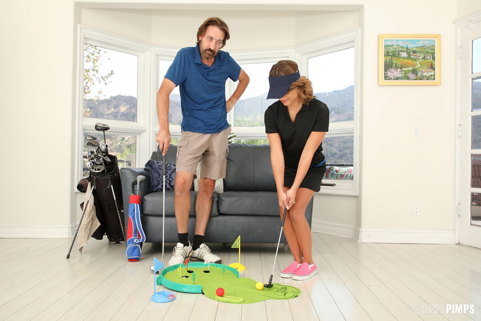 She May Be Petite But She Can Handle Those Big Clubs