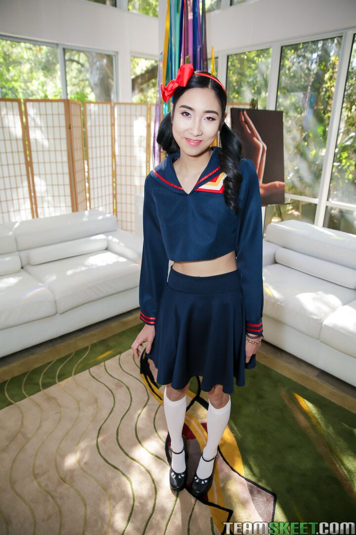 Mini Asian Chick With A Tight Slit