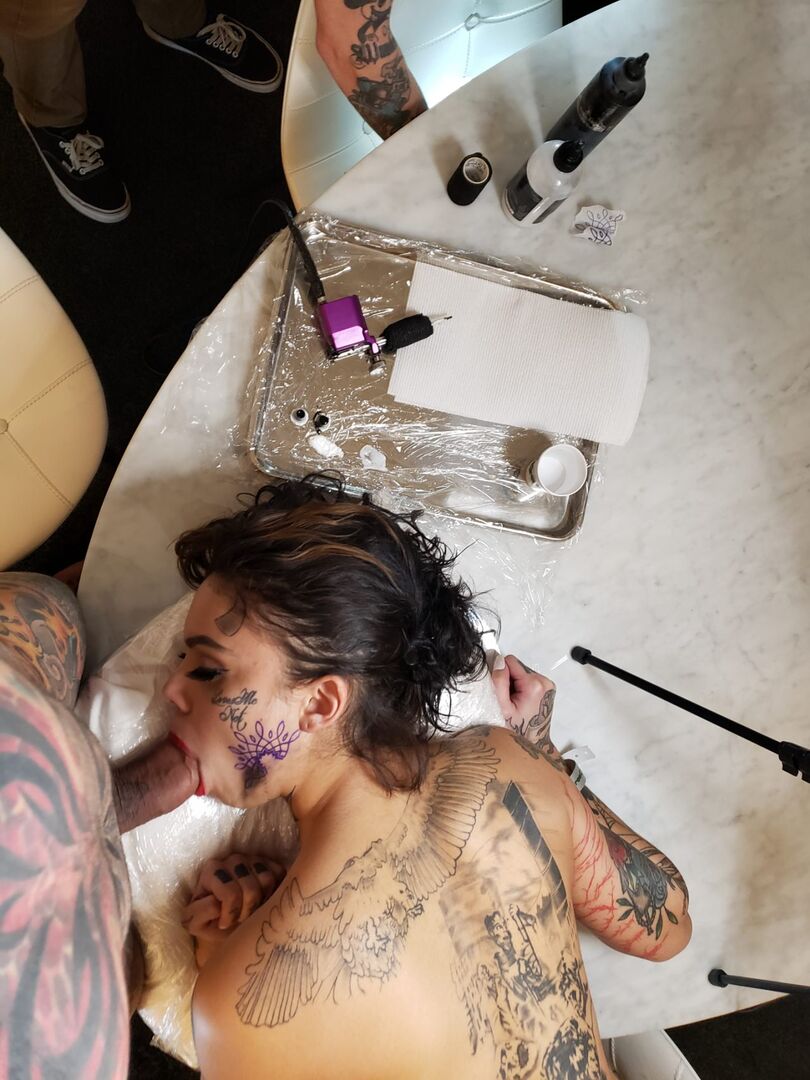 Genevieve Sinn Gets Fucked After Getting a Face Tattoo
