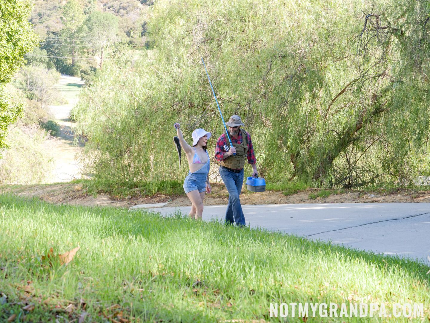 Stepgrandpa Teaches Me To Fish