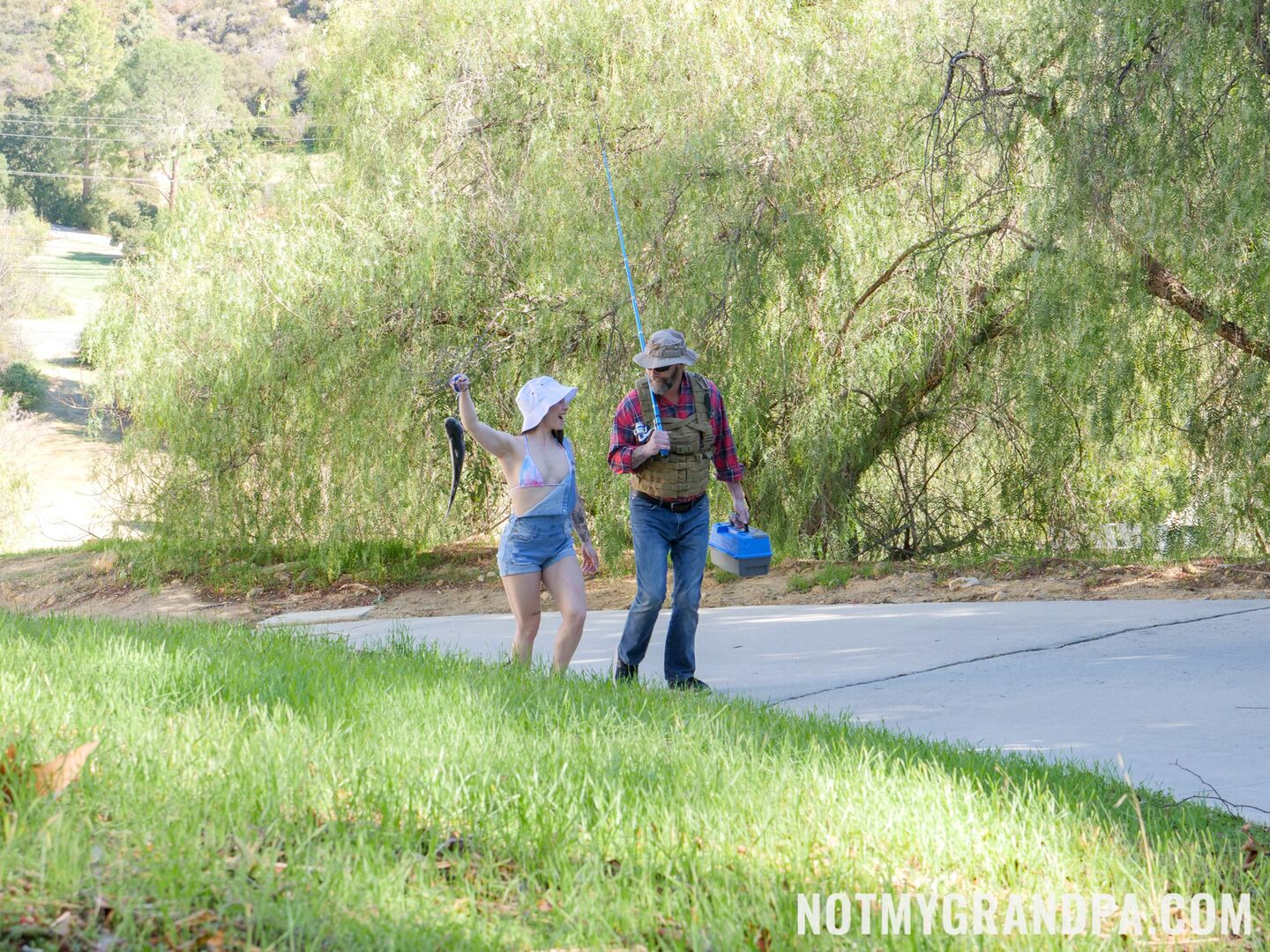 Stepgrandpa Teaches Me To Fish