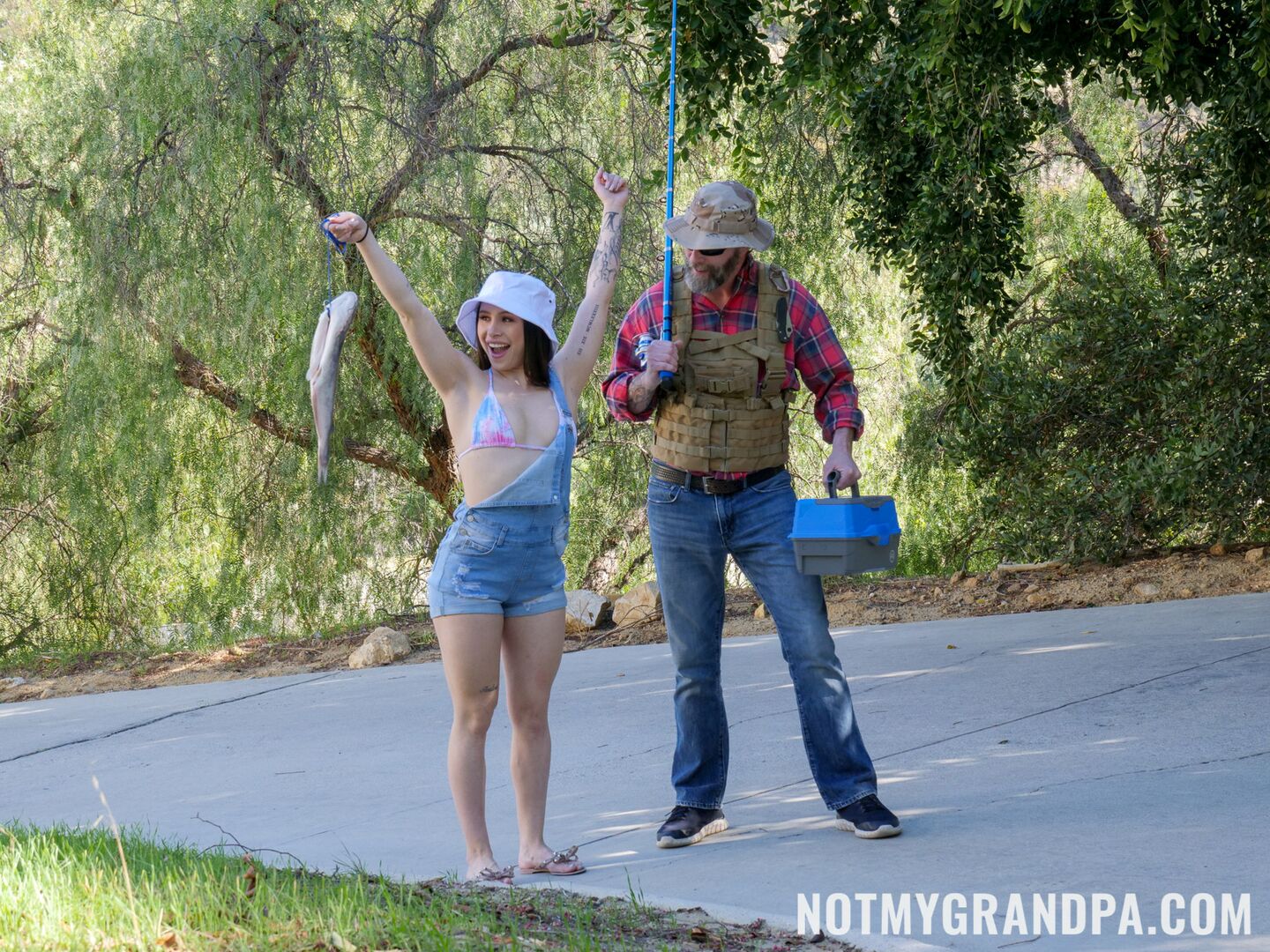 Stepgrandpa Teaches Me To Fish