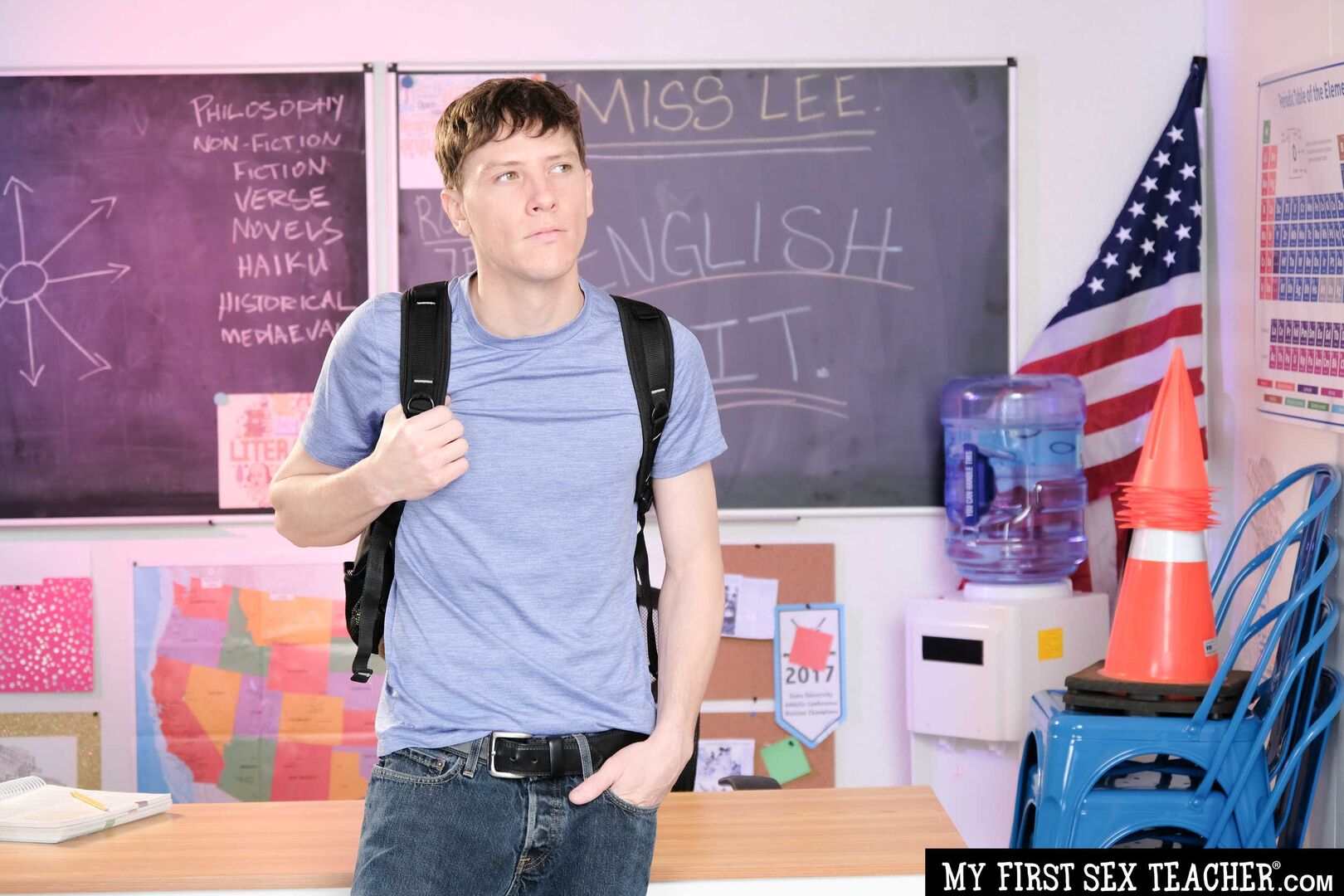 McKenzie Lee fucks her student so he can focus better in class
