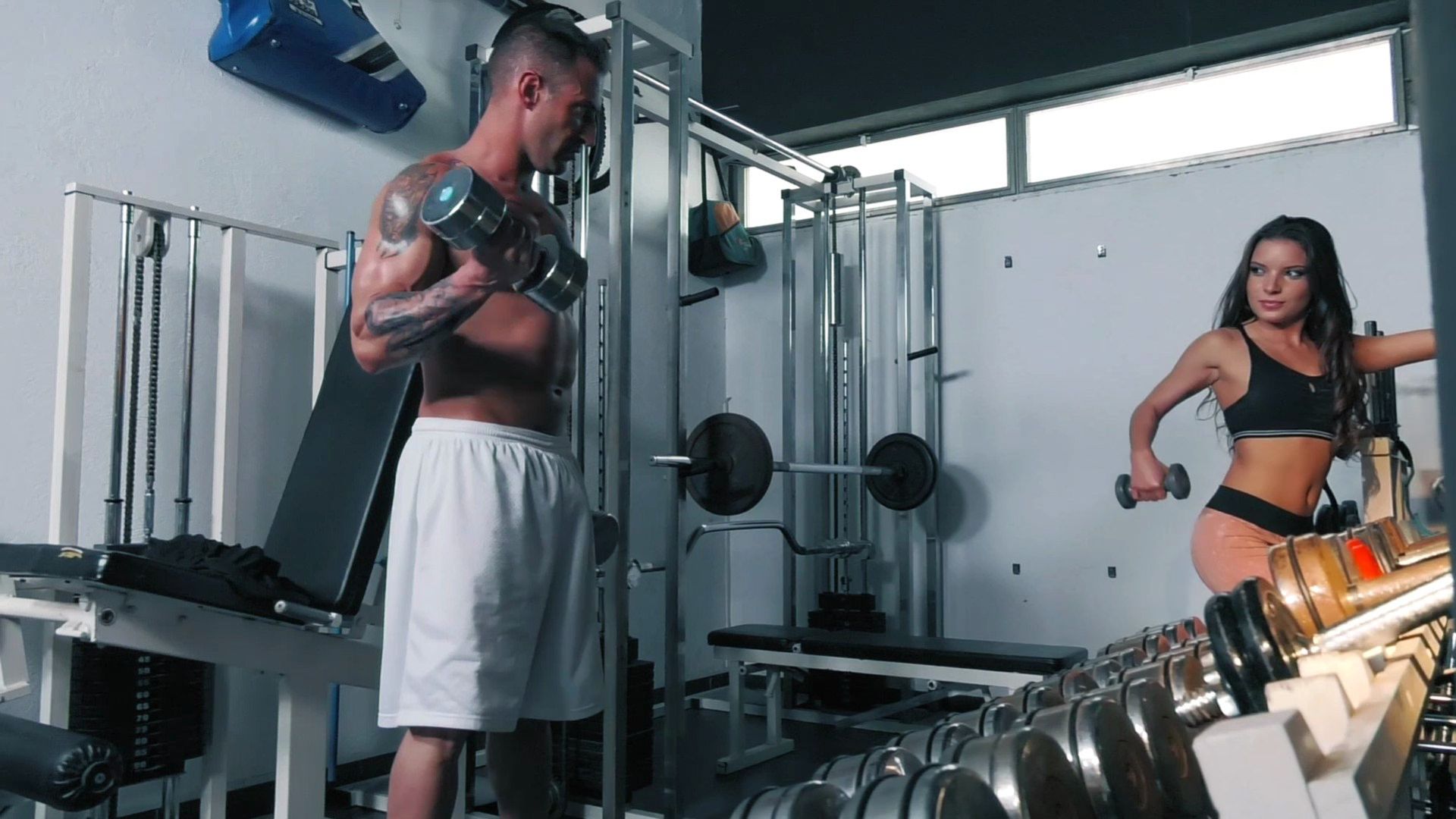 Trouble In The Fitness Room!