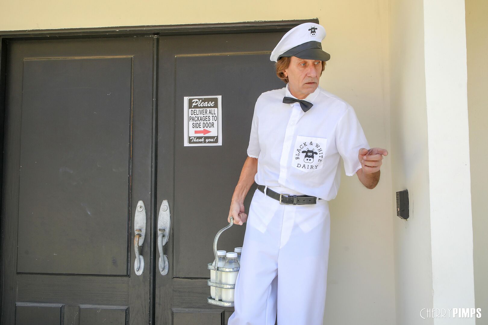 Linzee Gets More Than Milk From The Horny Milk Man