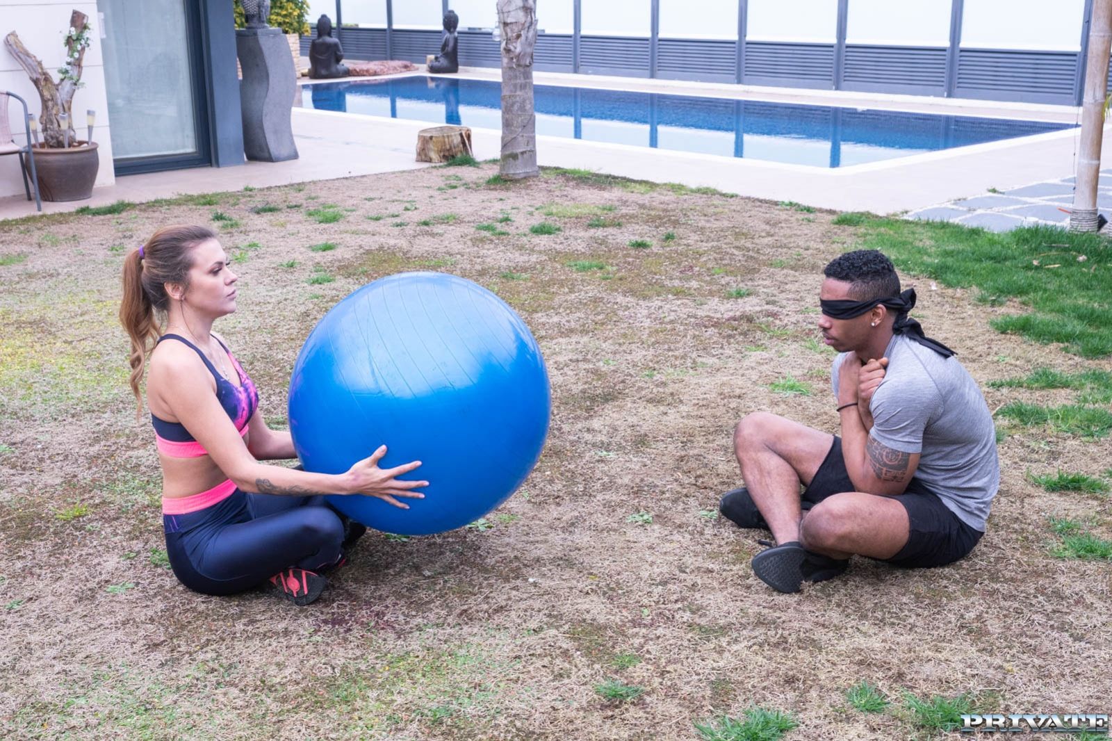 Verona Sky, the personal trainer enjoys interracial anal
