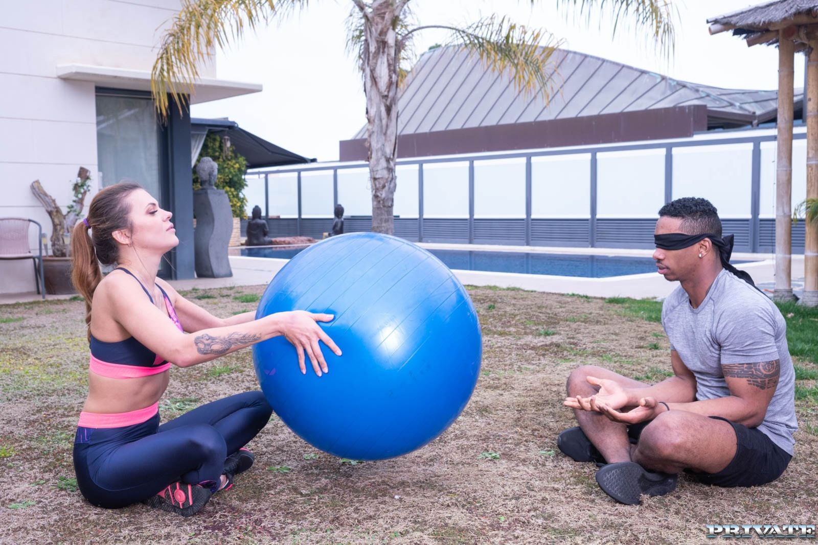 Verona Sky, the personal trainer enjoys interracial anal