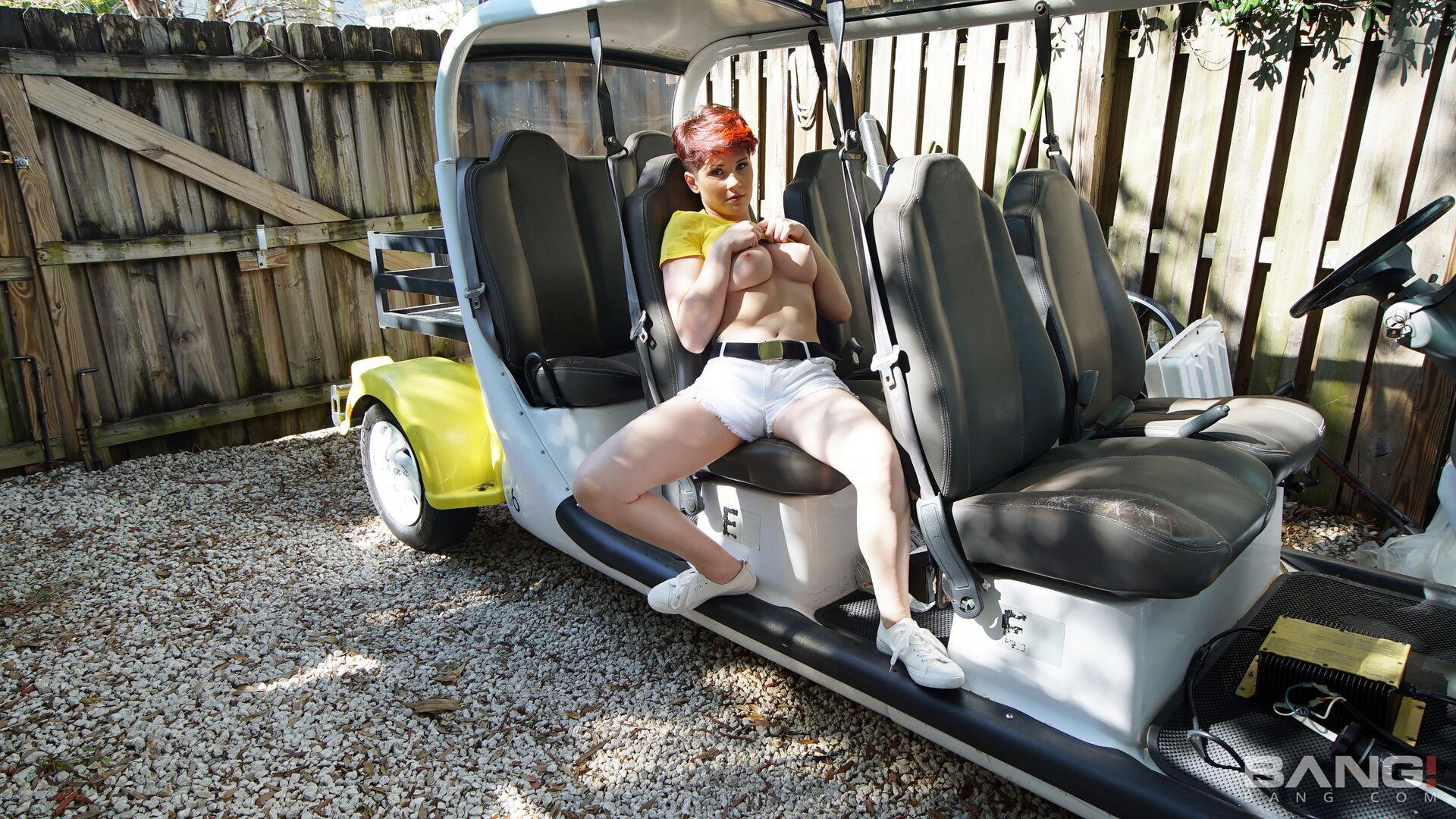 Adalind Gray's Golf Cart Breaks Down And She Needs Some Assistance