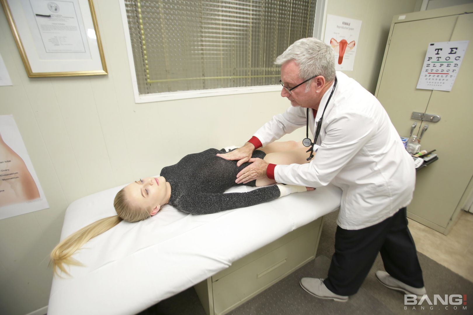 Paris White Is A Cutie Gymnast That Gets An Internal Exam From Her Doc!